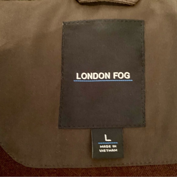 🩸PRICE DROP Men's LONDON FOG Dark Brown Two-Layer Jacket with Hood size Large - Picture 8 of 8